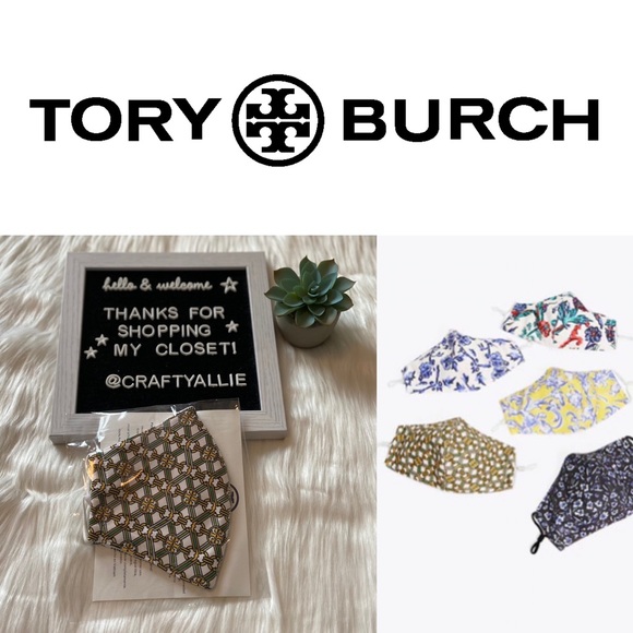 Tory Burch Accessories - Tory Burch Logo Patterned Face Mask || NWT